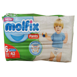 MOLFIX pants бебешки гащи 6, 38 броя, 15кг+