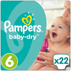 PAMPERS baby dry, номер 6, 16кг+, 22 броя