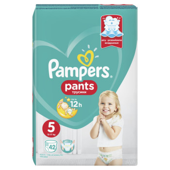 PAMPERS pants бебешки гащи , номер 5, 42 броя PAMPERS pants бебешки гащи , номер 5, 42 броя