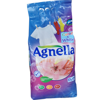 AGNELLA прах за цветно и бяло пране, 125 пранета, 10кг AGNELLA прах за цветно и бяло пране, 125 пранета, 10кг