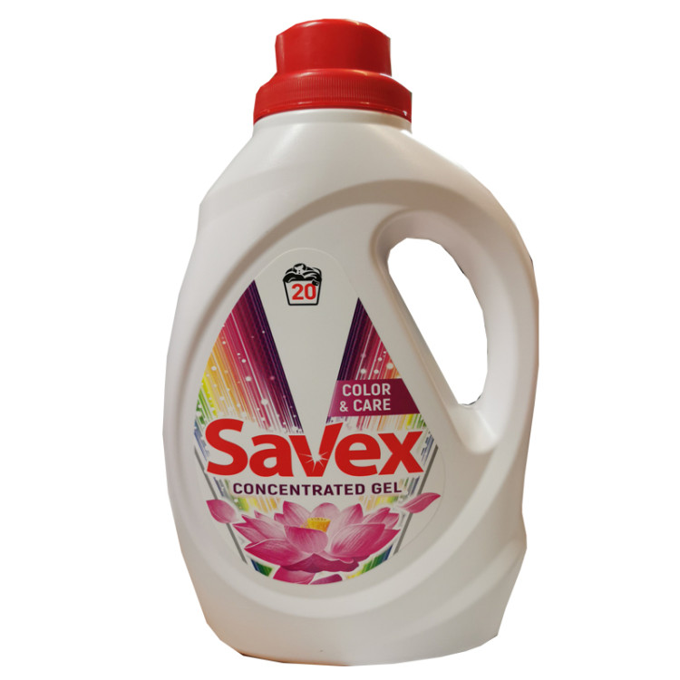 Savex color & cear течен перилен препарат за цветно пране, 1,1л, 20пр