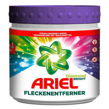 ARIEL прах против упорити петна, За цветни дрехи, Stain remover, Diamond bright, 500гр