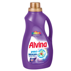 ALVINA течен перилен препарат, Цветно пране, Deluce parfume, 20 пранета, 1100мл