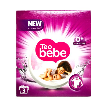 TEO BEBE прах за бебешко пране, Лавандула, 225гр, 3 пранета