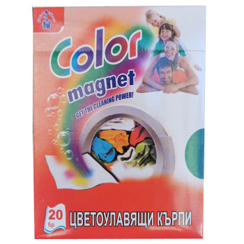 COLOR magnet цветоулавящи кърпи, 20броя COLOR magnet цветоулавящи кърпи, 20броя