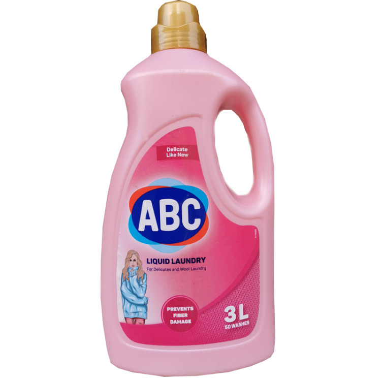 ABC течен перилен препарат за вълнени дрехи, 50 пранета, 3 литра