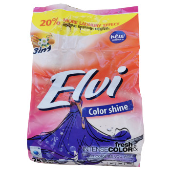 ELVI прах за цветно пране 2кг, Color Shine ELVI прах за цветно пране 2кг, Color Shine