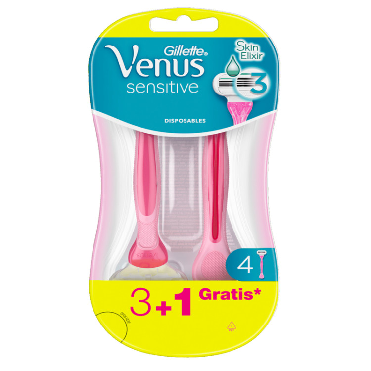 GILLETTE venus sensitive дамски самобръснчки, 4 броя