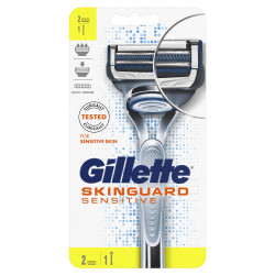 Gillette мъжка самобръсначка skinguard sensitive, 2 ножчета