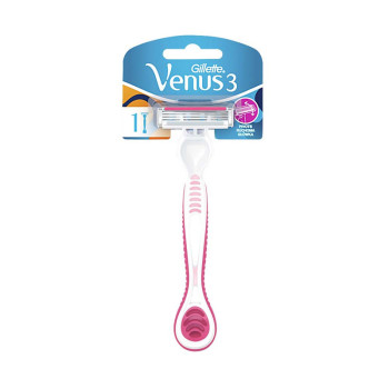 GILLETTE самобръсначка за жени, Venus 3, 1 брой GILLETTE самобръсначка за жени, Venus 3, 1 брой