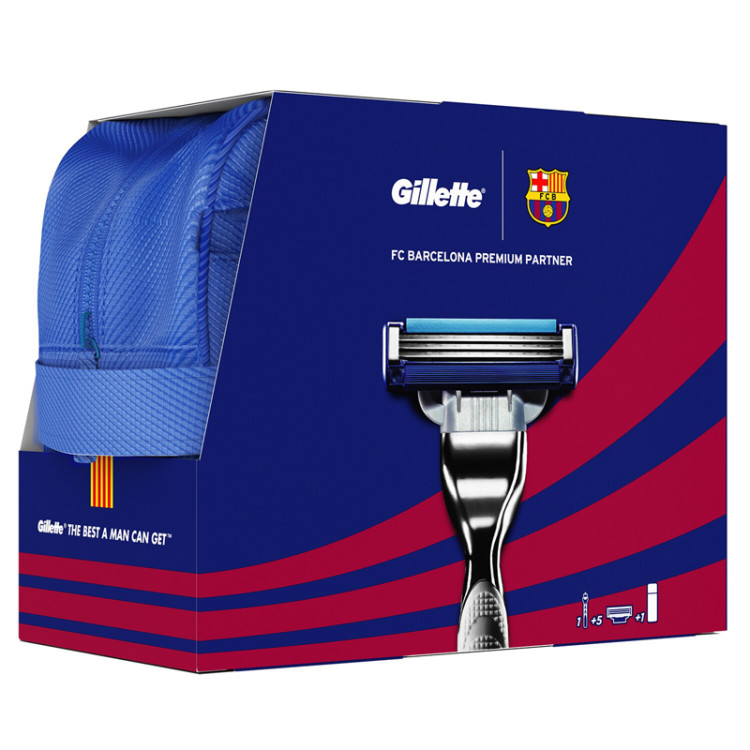 GILLETTE Barcelona mach 3 turbo, Мъжки подаръчен комплект