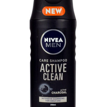 NIVEA шампоан, Мъжки, Active Clean, 250мл NIVEA шампоан, Мъжки, Active Clean, 250мл
