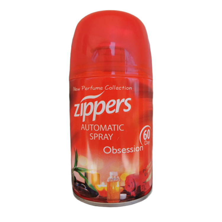 ZIPPERS ароматизатор, Пълнител за машинка, Obsession, 260мл