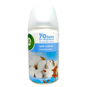 AIR WICK freshmatic ароматизатор пълнител, Soft Cotton, 250мл AIR WICK freshmatic ароматизатор пълнител, Soft Cotton, 250мл