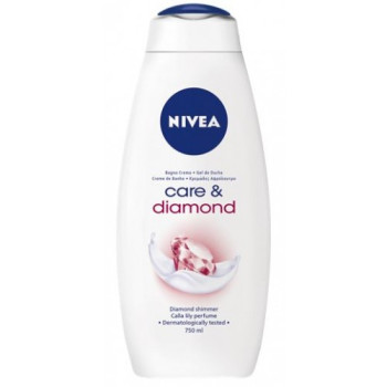 NIVEA крем душ гел пяна за вана, Diamond touch, 750мл