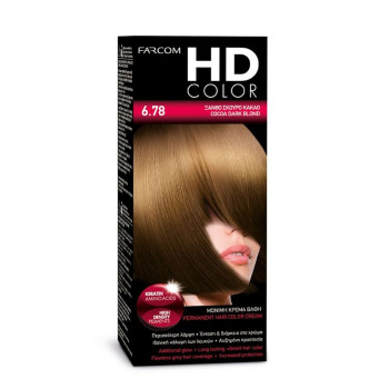 FARCOM HD color, Боя за коса, Номер 6.78, Тъмно русо какао