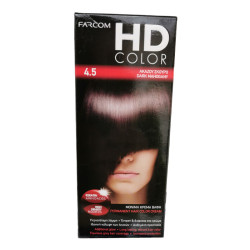 FARCOM HD color, Боя за коса, Номер 4.5, Тъмен махагон