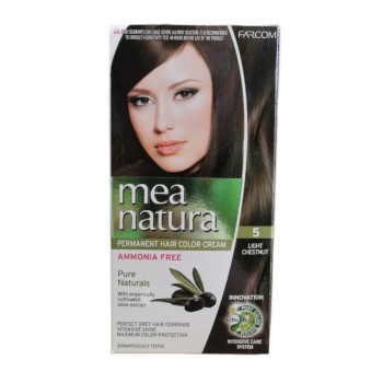 MEA NATURA боя за коса, Без амоняк, номер 5, Светъл кестен