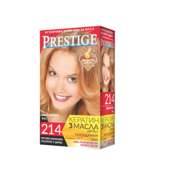 PRESTIGE боя за коса, Пщенично рус, Номер 214 PRESTIGE боя за коса, Пщенично рус, Номер 214