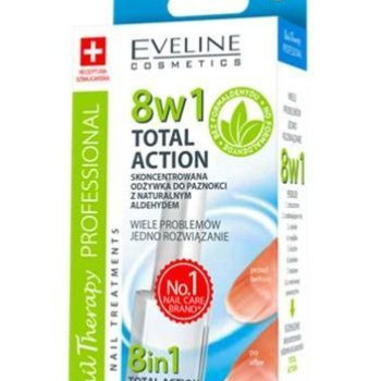 Eveline Заздравител за нокти, Total Action 8in1, Sensitive Eveline Заздравител за нокти, Total Action 8in1, Sensitive