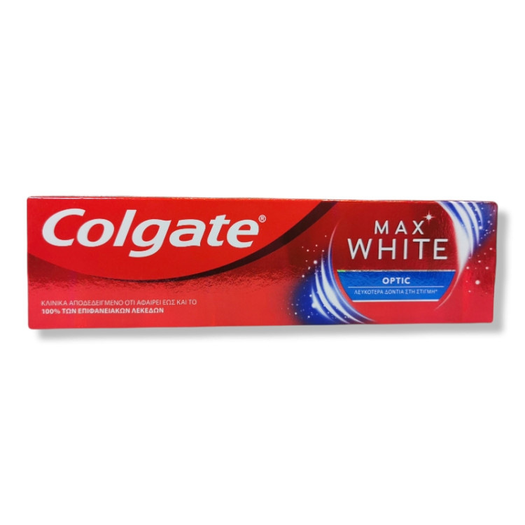 COLGATE паста за зъби, Max white, Optic, 75мл