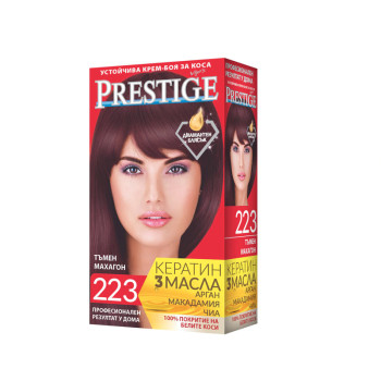 PRESTIGE боя за коса, Тъмен махагон, Номер 223 PRESTIGE боя за коса, Тъмен махагон, Номер 223