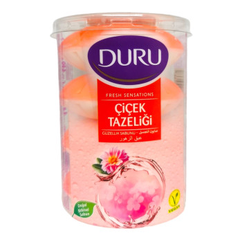 DURU fresh тоалетен сапун, Cicek Tazeligi, 4 х 100гр