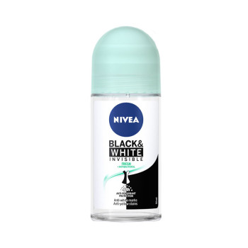 Nivea рол-он дамски, Black & white invisible, Fresh, 50мл