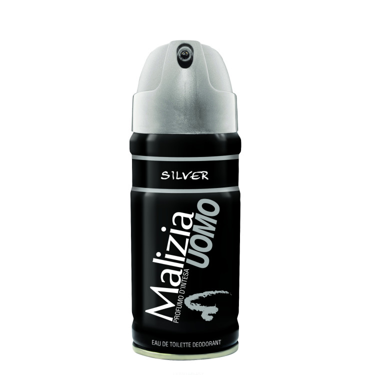 MALIZIA дезодорант мъжки 150мл Silver