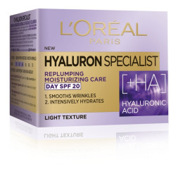 Loreal Paris hyaluron specialist дневен крем за лице хиалуронова киселина, spf20, 50 мл