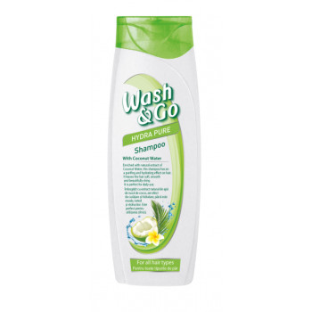 Wash&go шампоан 400мл кокосова вода