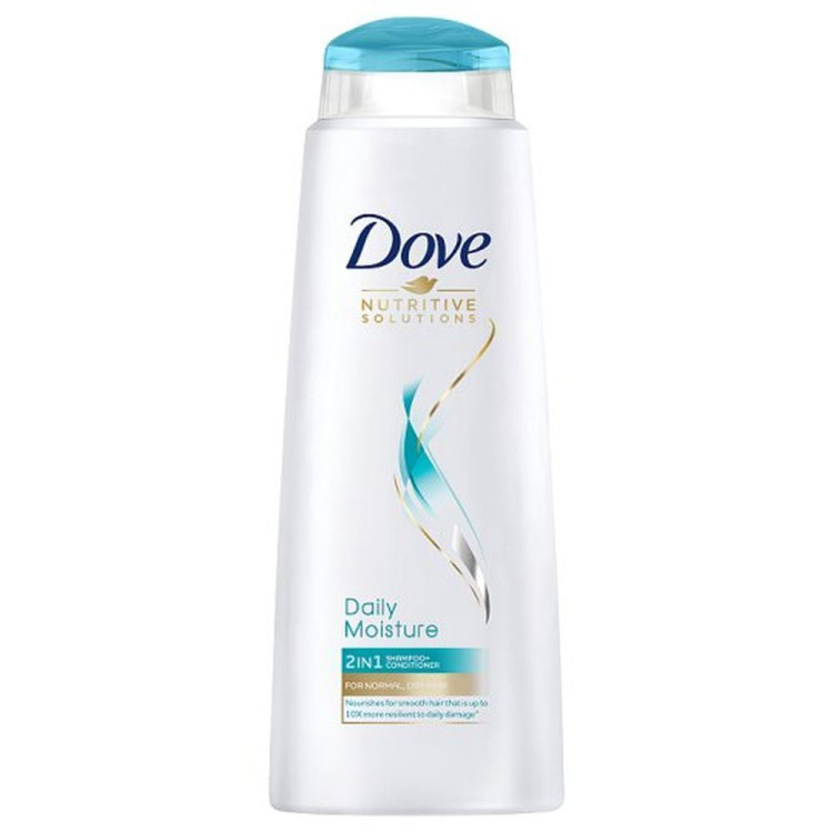 DOVE шампоан за коса, Daily moisture 2in1, 400мл