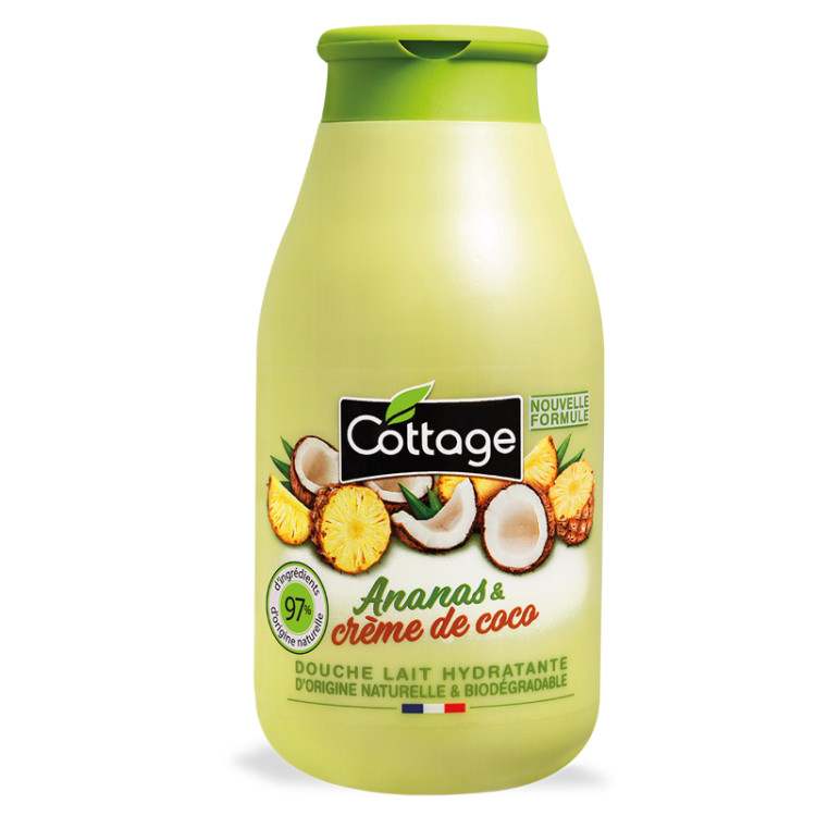 COTTAGE крем-душ гел, Ananas & creme de coco, 250мл