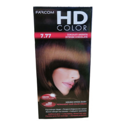 FARCOM HD color, Боя за коса, Номер 7.77, Интензивен шоколад