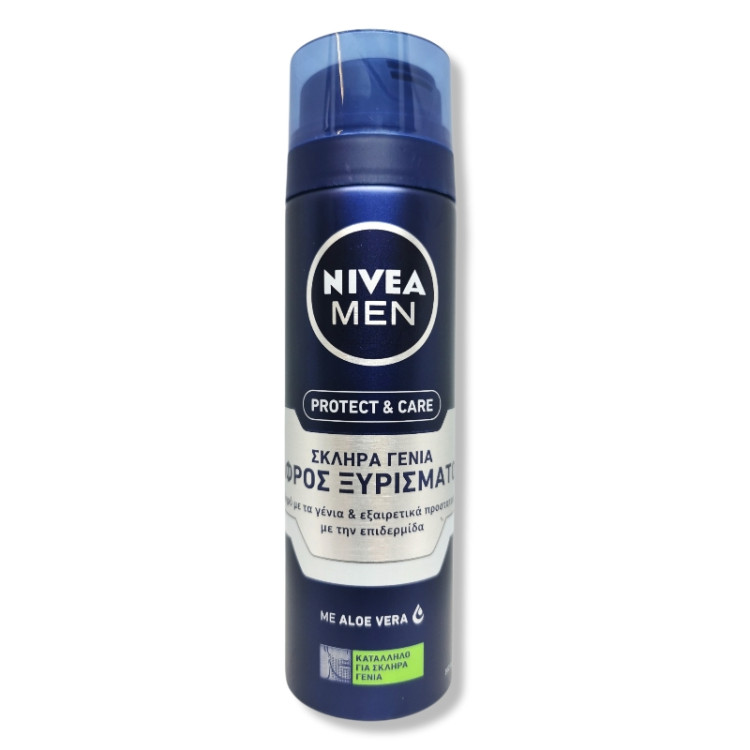 NIVEA пяна за бръснене, Protect & Care, 200мл