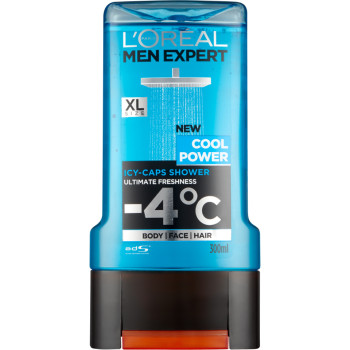 LOREAL men expert мъжки душ гел, Cool power, 300мл