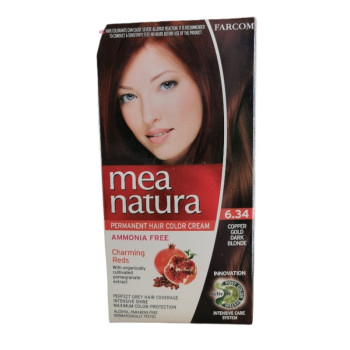 MEA NATURA боя за коса, Без амоняк, номер 6.34, Златно тъмно русо MEA NATURA боя за коса, Без амоняк, номер 6.34, Златно тъмно русо