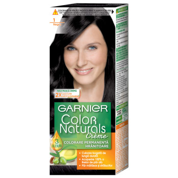 GARNIER боя за коса, Color naturals, Номер 1, Черна GARNIER боя за коса, Color naturals, Номер 1, Черна