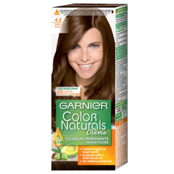 GARNIER боя за коса, Color naturals, Номер 4.3, Златисто кестеняв