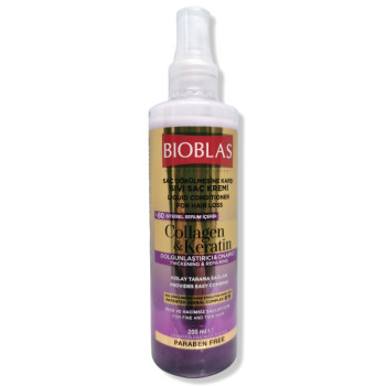 BIOBLAS спрей балсам, Collagen & Keratin, 200мл BIOBLAS спрей балсам, Collagen & Keratin, 200мл