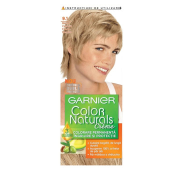 GARNIER боя за коса, Color naturals, Номер 9.1, Пепеляво много светло рус