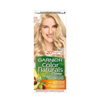GARNIER боя за коса, Color naturals, Номер 10, Много светло рус GARNIER боя за коса, Color naturals, Номер 10, Много светло рус
