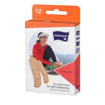 MATOPAT пластир за рани, Classic, 12 броя MATOPAT пластир за рани, Classic, 12 броя