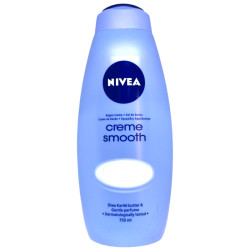 NIVEA крем душ гел пяна за вана, Creme smooth, 750мл