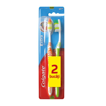 COLGATE четка за зъби, Extra clean, 2 броя COLGATE четка за зъби, Extra clean, 2 броя