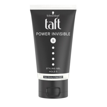 TAFT гел за коса, Power Invisible, Фиксация 5, 150мл TAFT гел за коса, Power Invisible, Фиксация 5, 150мл