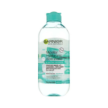 GARNIER SKIN NATURALS мицеларна вода Hyaluronic Aloe, за всеки тип кожа, 400 ml GARNIER SKIN NATURALS мицеларна вода Hyaluronic Aloe, за всеки тип кожа, 400 ml