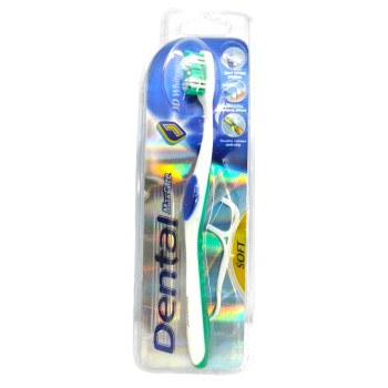 DENTAL четка за зъби, 3D whitening, Soft, 1брой