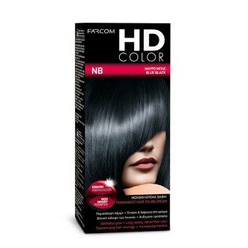 FARCOM HD color, Боя за коса, Номер N/B, Синьо черно