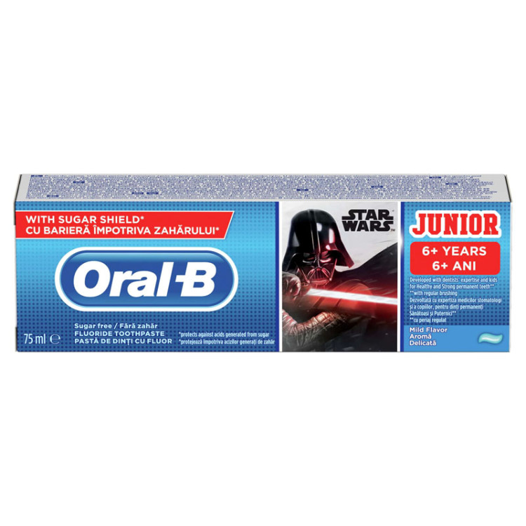 ORAL-B паста за зъби за деца, 6+, 75мл